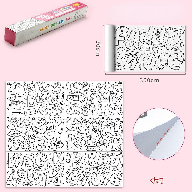 Rolo Gigante Criativo para Desenhos - Mais de 5000 Desenhos.